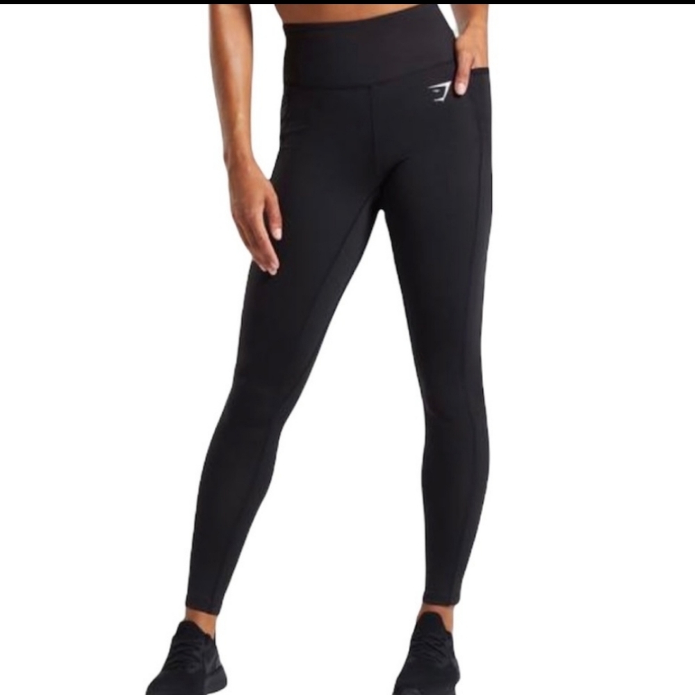 Gymshark Black Leggings, Size Small